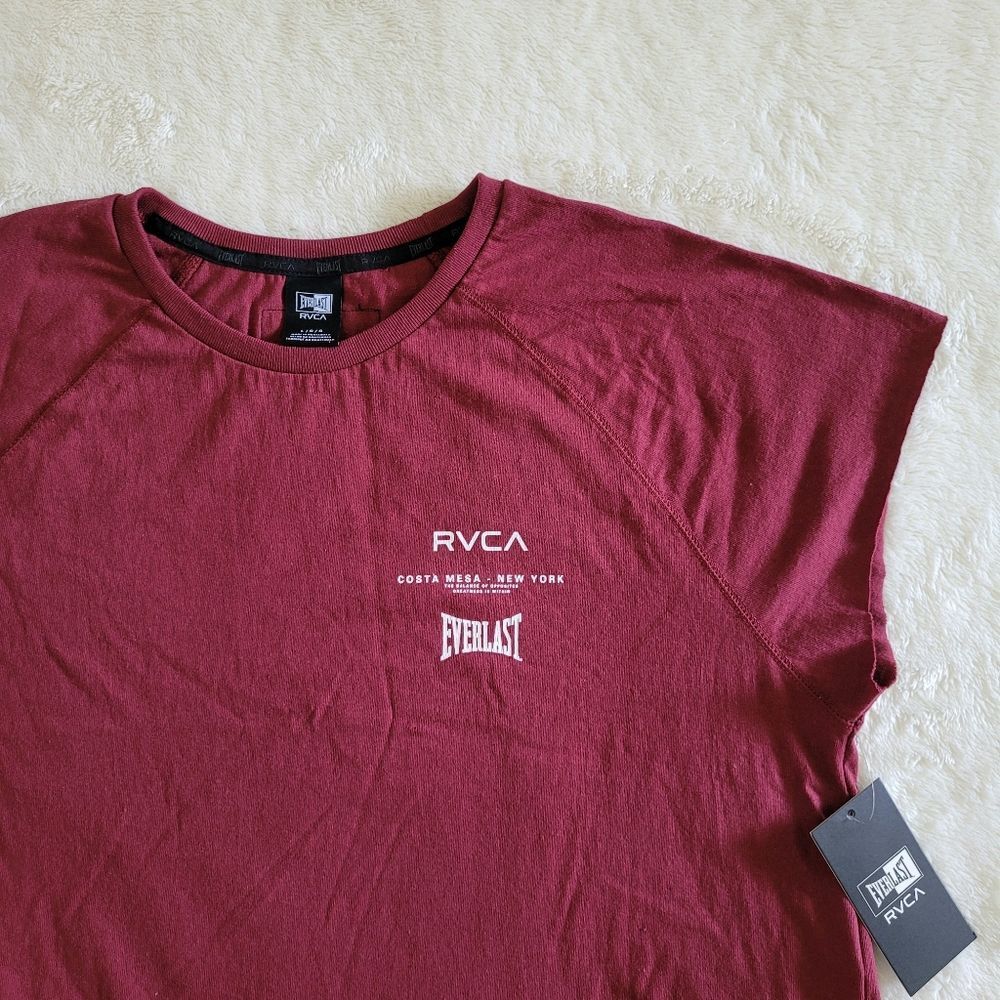 RVCA🏄& Everlast🥊Collab Raglan Muscle💪Tee - NWT - Picture 14 of 14